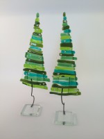 Juletræer på glasfod